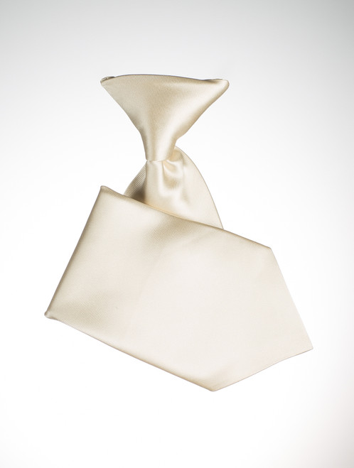 Boys ivory elasticated tie