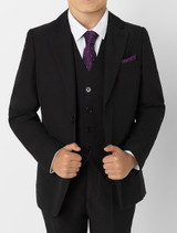 Boys black suit jacket - Roco Modern Fit