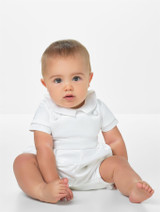 White christening romper