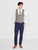 Navy and brown page boy suit