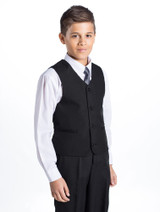 Boys black wedding suit