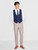 boys navy checked waistcoat