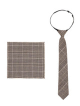 Boys double-breasted brown waistcoat