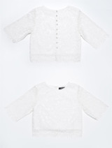 Girls white top - Amelie