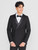 Boys double-breasted black tuxedo suit