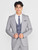 Boys grey and blue checked wedding suit