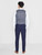 Blue and navy checked page boy suit