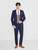 Navy and brown checked suit for boy