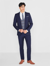 Boys navy wedding suit