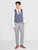 Grey and blue prom suit