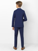 Boys navy & check suit - Monaco