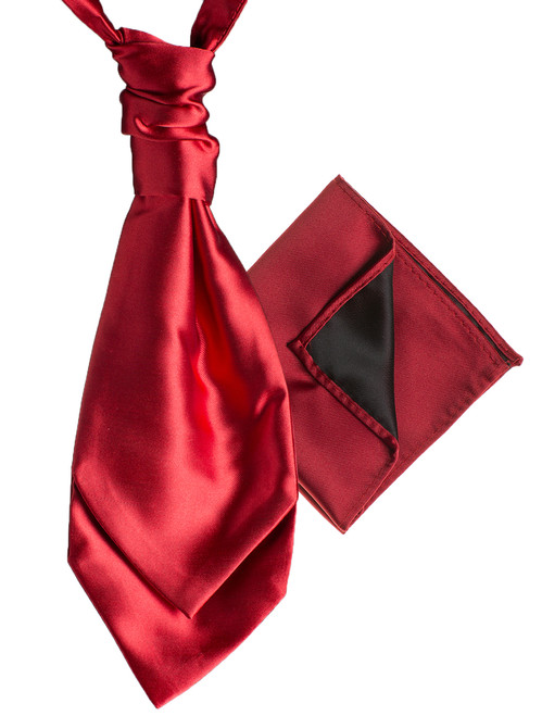 Red cravat and hanky